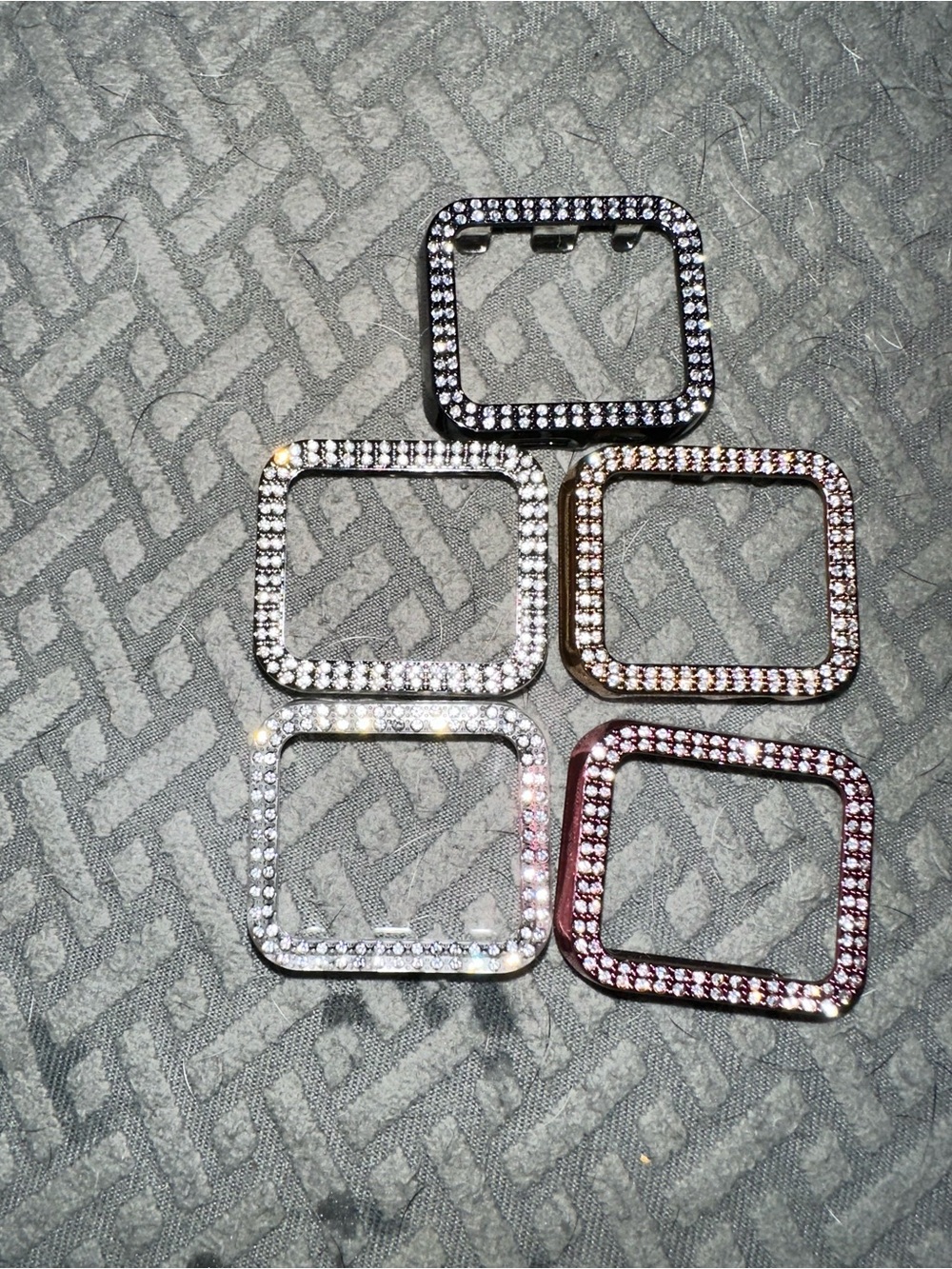 Rhinestone Apple Watch Bezel Covers - Set of 5